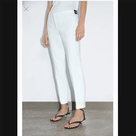 white joggers zara|zara jogger waist pants.